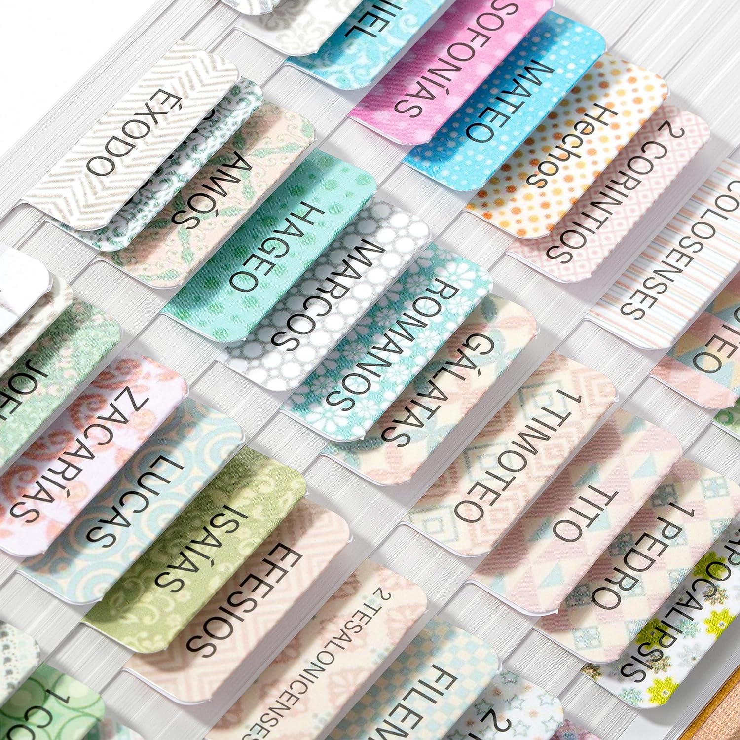 Spanish Bible Tabs, 75 Tabs, Laminated Bible Tabs for Women and Men, Bible Tabs in Spanish, Bible Tabs Spanish, Bible Tabs for Study Bible, Bible Index Tabs, Mr Pen Bible Tabs - Image 6