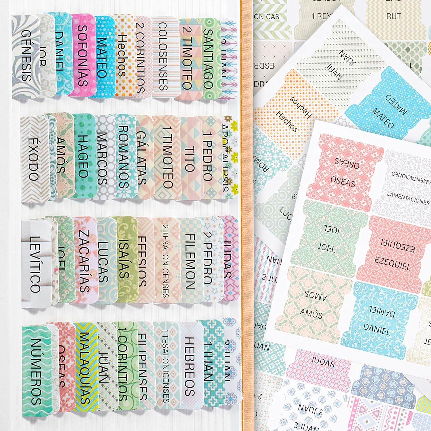 Spanish Bible Tabs, 75 Tabs, Laminated Bible Tabs for Women and Men, Bible Tabs in Spanish, Bible Tabs Spanish, Bible Tabs for Study Bible, Bible Index Tabs, Mr Pen Bible Tabs - Image 7