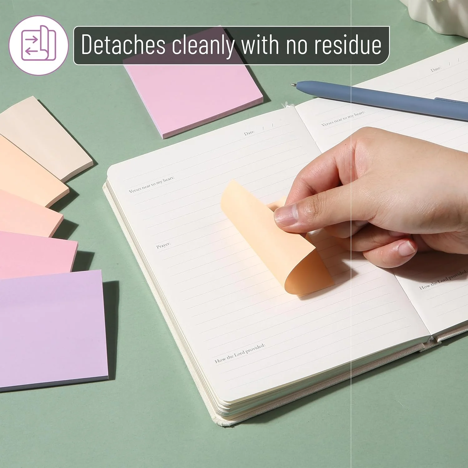 Colorful Sticky Notes 3x3 Inch, 12 Pads, 600 Sheets, Sunset Sorbet - Image 6