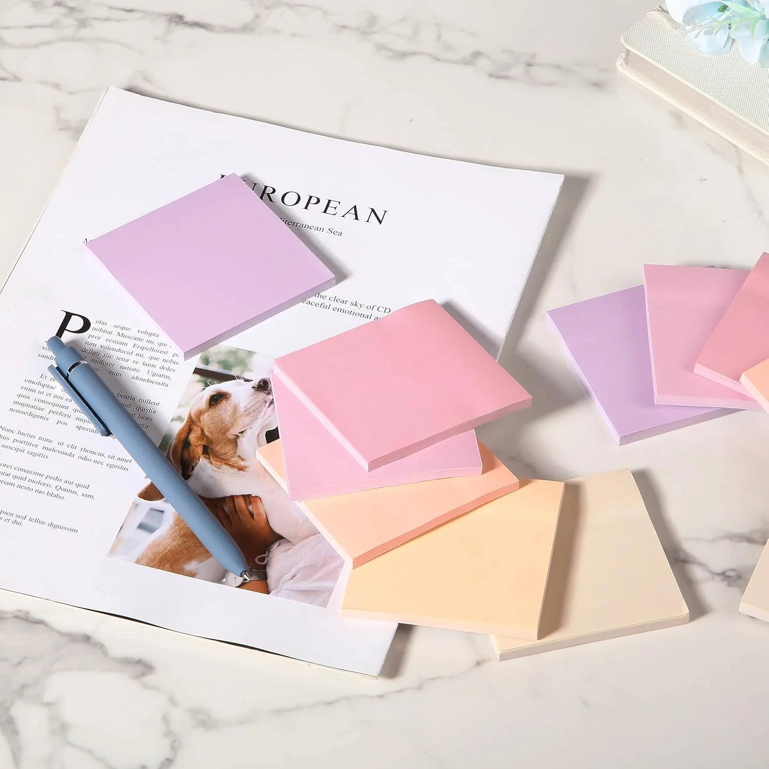 Colorful Sticky Notes 3x3 Inch, 12 Pads, 600 Sheets, Sunset Sorbet - Image 7