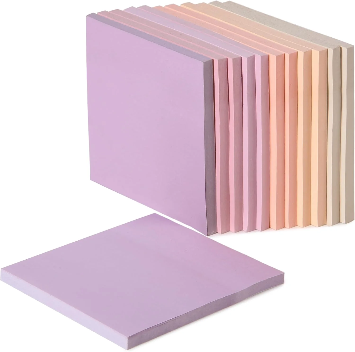 Colorful Sticky Notes 3x3 Inch, 12 Pads, 600 Sheets, Sunset Sorbet - Image 8