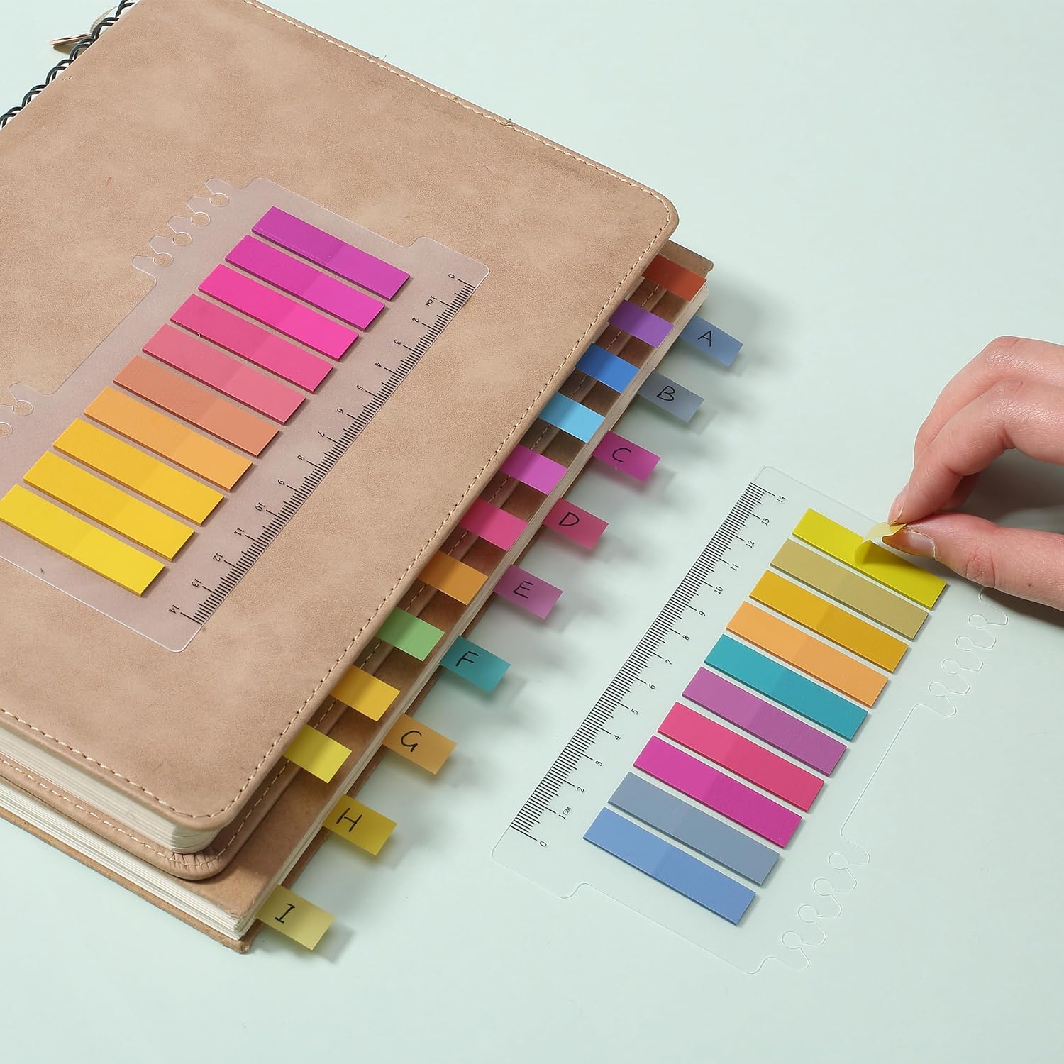 Sticky Tabs - 1600 Pcs Colorful Transparent Book Tabs, Sticky Note Tabs, Page Markers, Book Markers, Page Tabs, and Annotating Sticky Tabs for Books - Image 8