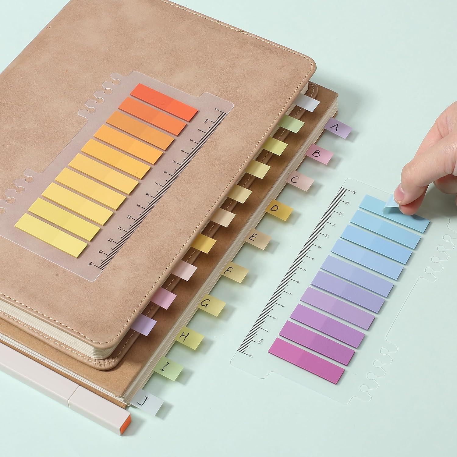 Sticky Tabs - 1600 Pcs Colorful Transparent Book Tabs, Sticky Note Tabs, Page Markers, Book Markers, Page Tabs, and Book Tabs for Annotating Books - Image 8