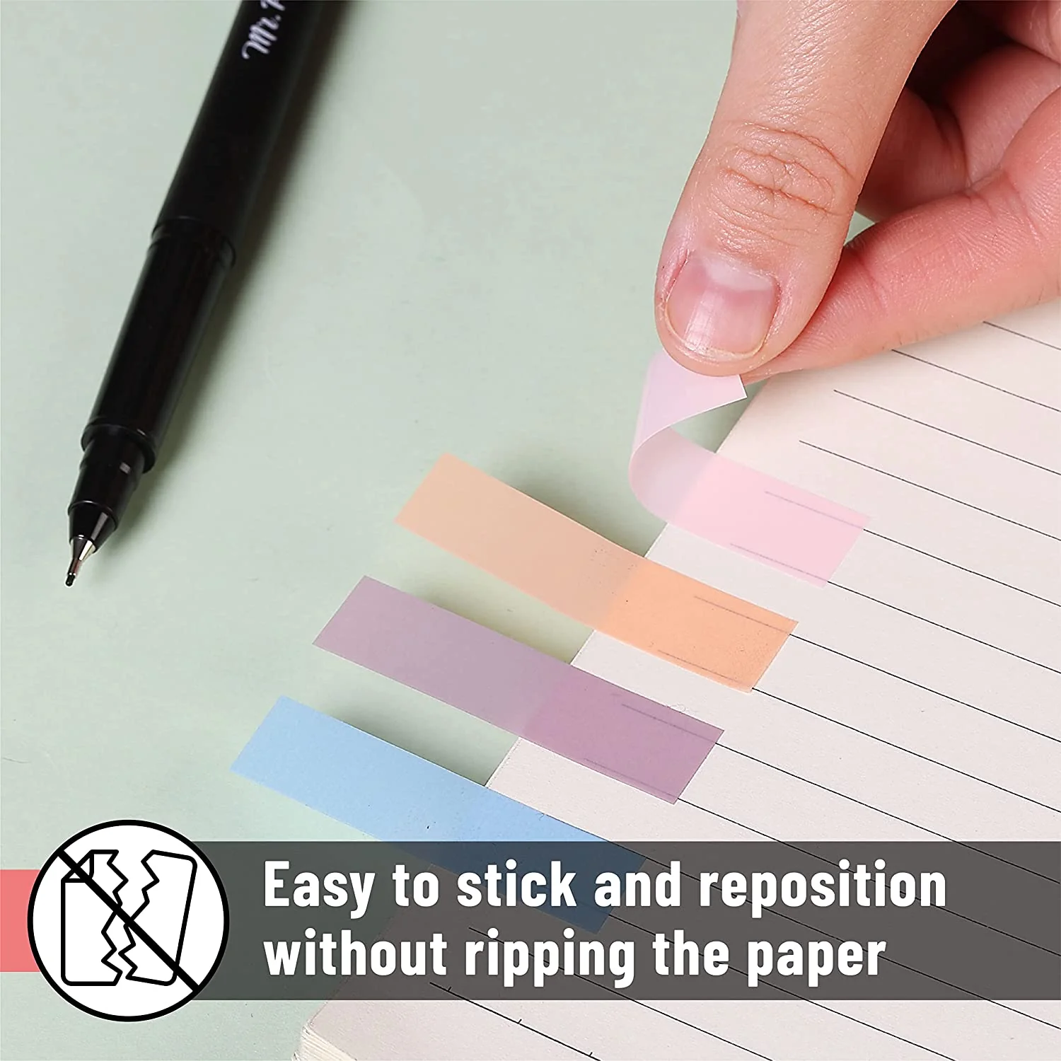 Sticky Tabs 1600 Pcs, Transparent Colorful Index Tabs, Page Markers, Book Tabs for Notes & Organizing - Image 7