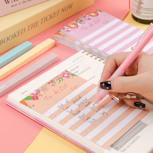 To Do List Sticky Notes 4x6, 4 Pads, 200 Sheets, Floral Header - Image 7