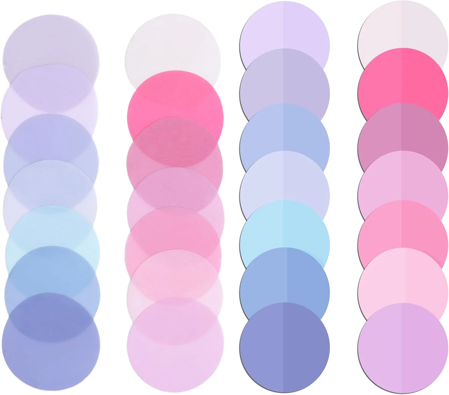 Colorful Round Transparent Sticky Notes, 14 Pads, 560 Sheets, 1.1" - Image 8