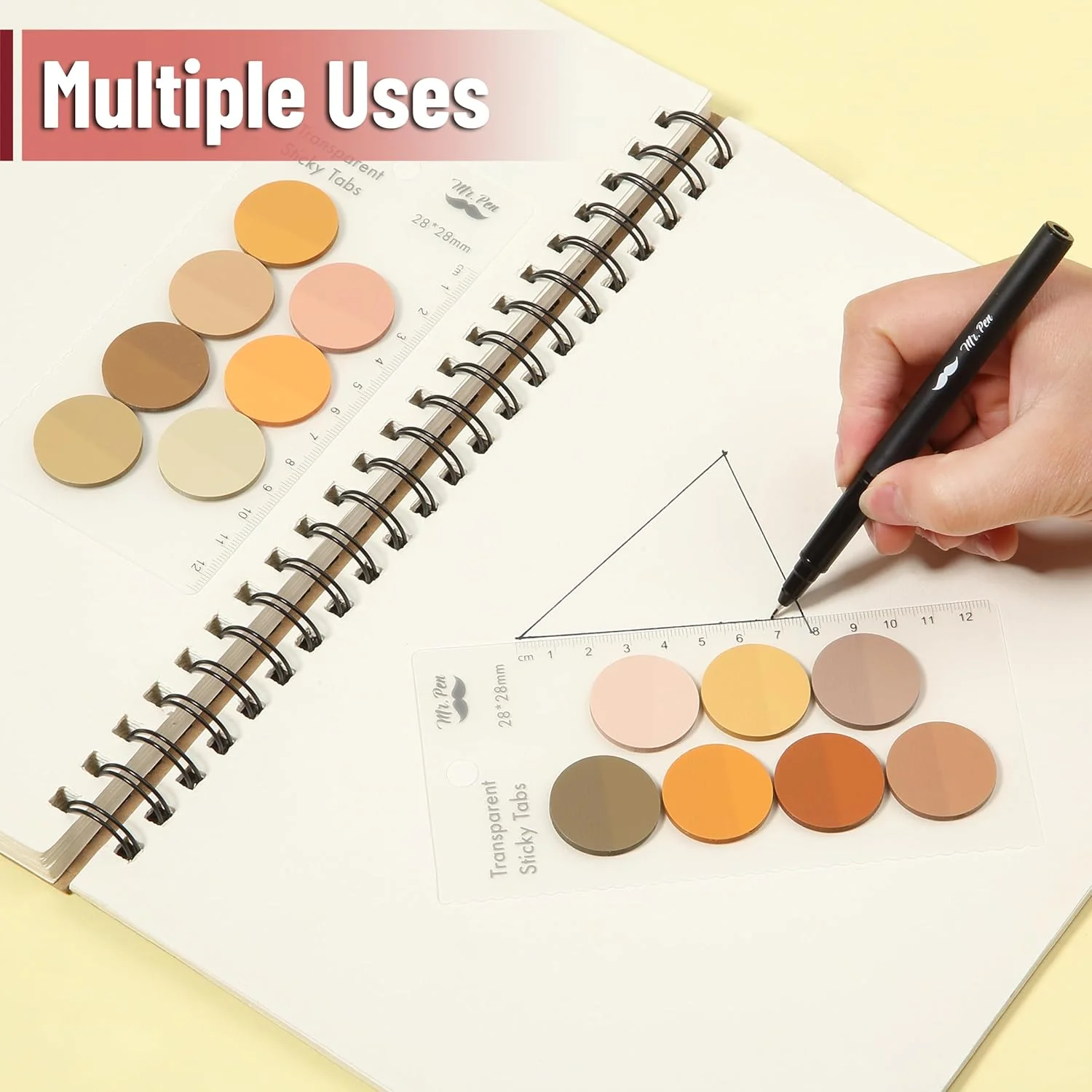 Round Transparent Sticky Notes Set, 14 Pads, 560 Sheets, 1.1" - Image 5