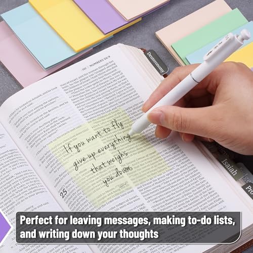 Mr. Pen- Transparent Sticky Notes, 3”x3”, Morandi Colors, 12 Pads, 600 Sheets, See Through Sticky Notes, Bulk Sticky Notes Transparent - Image 6
