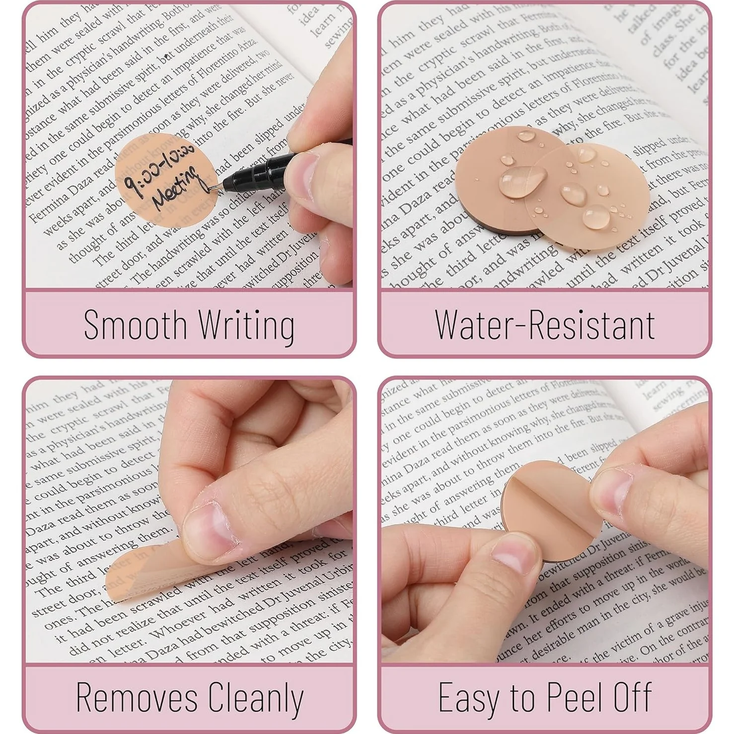 Transparent Sticky Notes, 560 Pcs, Assorted Colors, Round Translucent Sticky Notes, Sticky Note Tabs, See Through Sticky Notes Transparent, Bible Sticky Notes - Image 5
