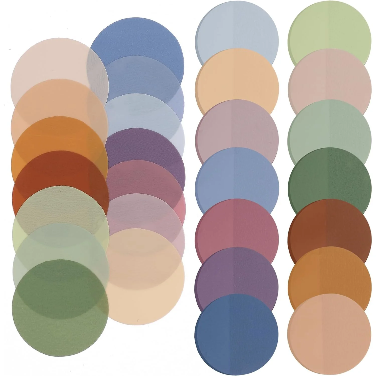 Transparent Sticky Notes, 560 Pcs, Assorted Colors, Round Translucent Sticky Notes, Sticky Note Tabs, See Through Sticky Notes Transparent, Bible Sticky Notes - Image 8
