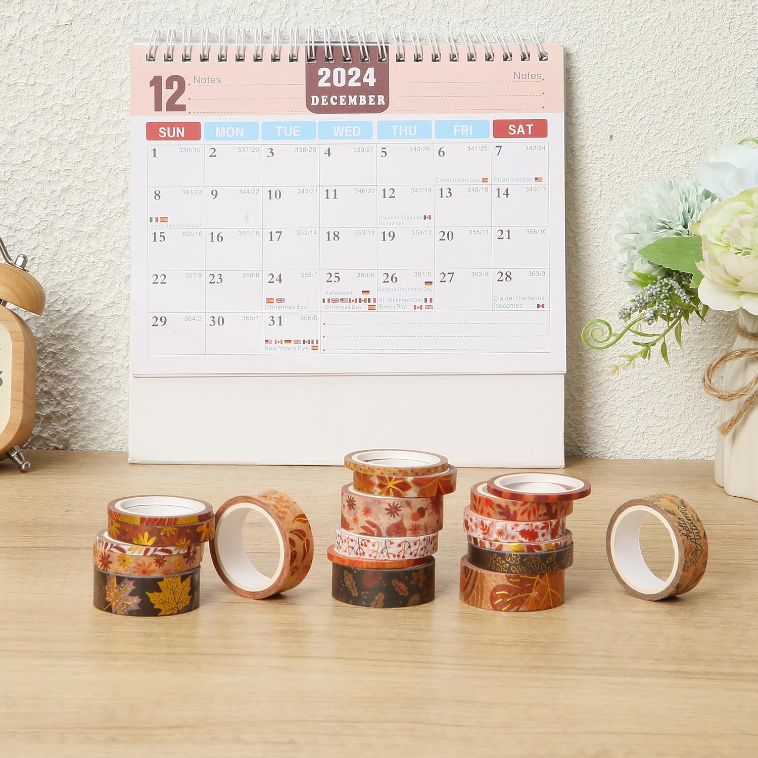 Mr. Pen- Washi Tape Set, 21 Rolls, Autumn Leaves, Decorative Tape, Washi Tapes - Image 8