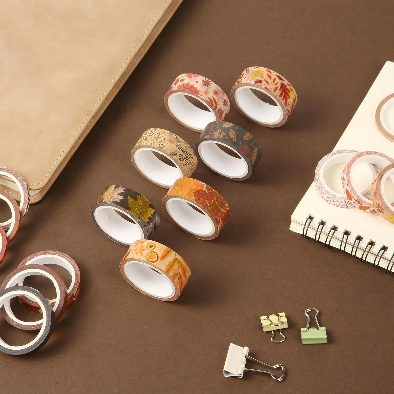 Mr. Pen- Washi Tape Set, 21 Rolls, Autumn Leaves, Decorative Tape, Washi Tapes - Image 9