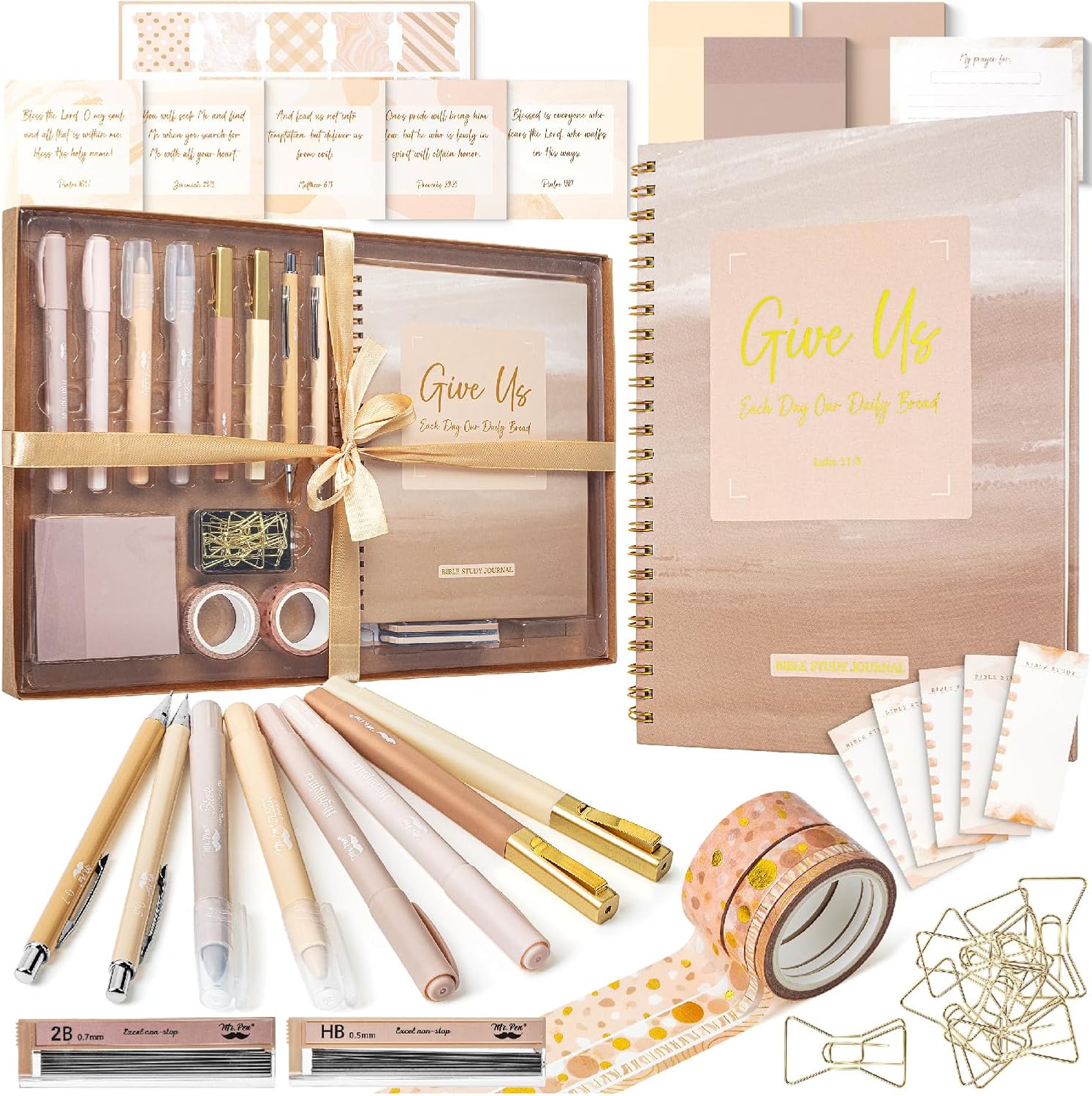 Pink Bible Journaling Kit, Bible Highlighters and Pens No Bleed, Bible Study Kit - Image 12