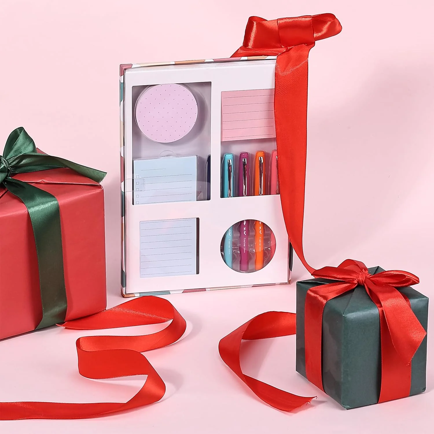Sticky Notes Gift Box + Felt-Tip Pens, 305 pcs, Pastel Set - Image 3