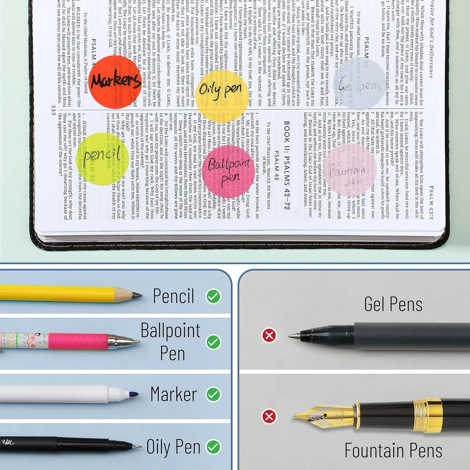 Transparent Round Sticky Notes, 560 Pcs, Assorted Colors, 28mm, Sticky Tabs with Quick-Dry Pen - Image 16