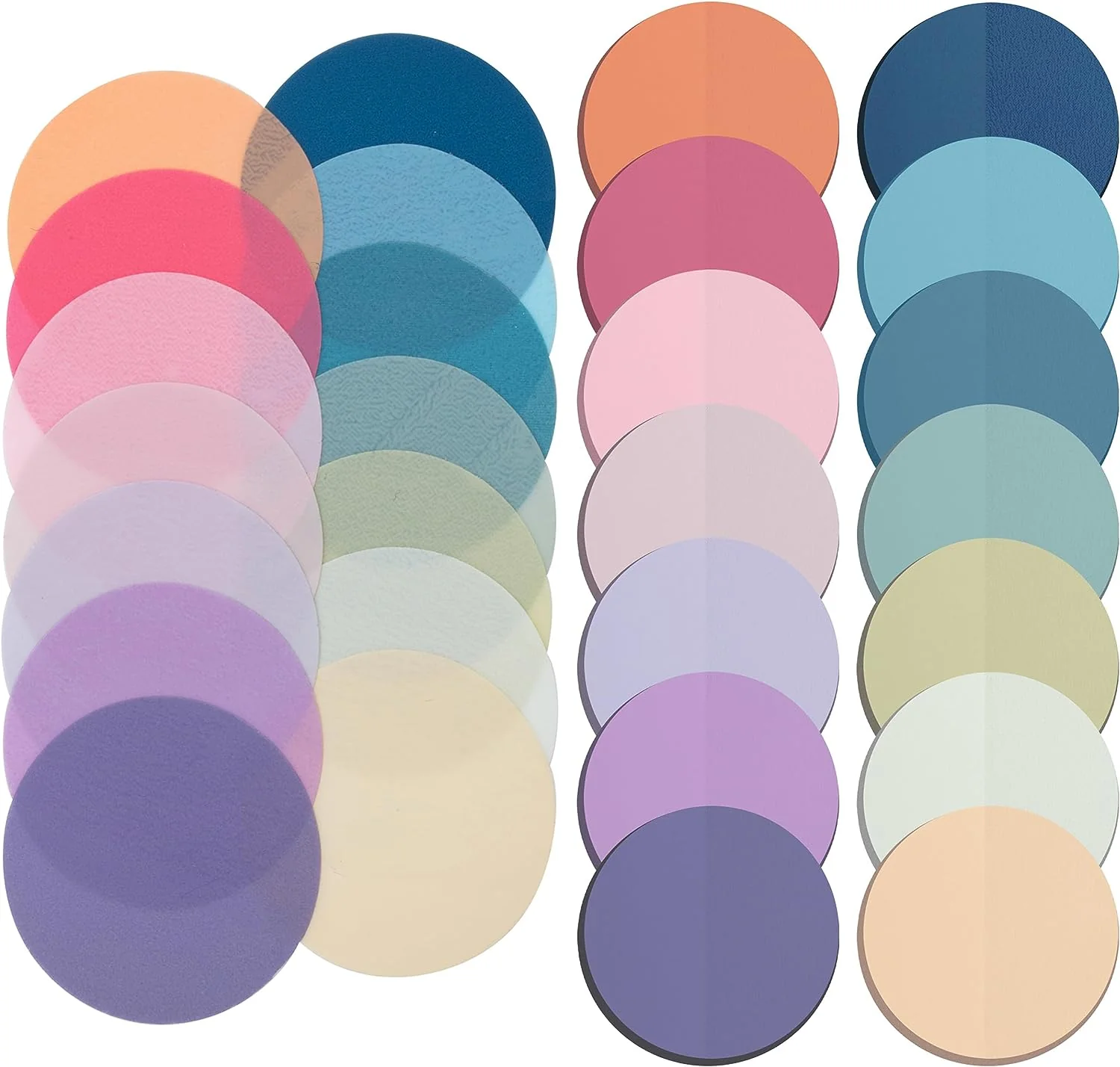Transparent Sticky Notes, 560 Pcs, Pastel Colors, Round Translucent Sticky Notes, Sticky Note Tabs, Pastel Sticky Notes, See Through Sticky Notes Transparent, Bible Sticky Notes - Image 9