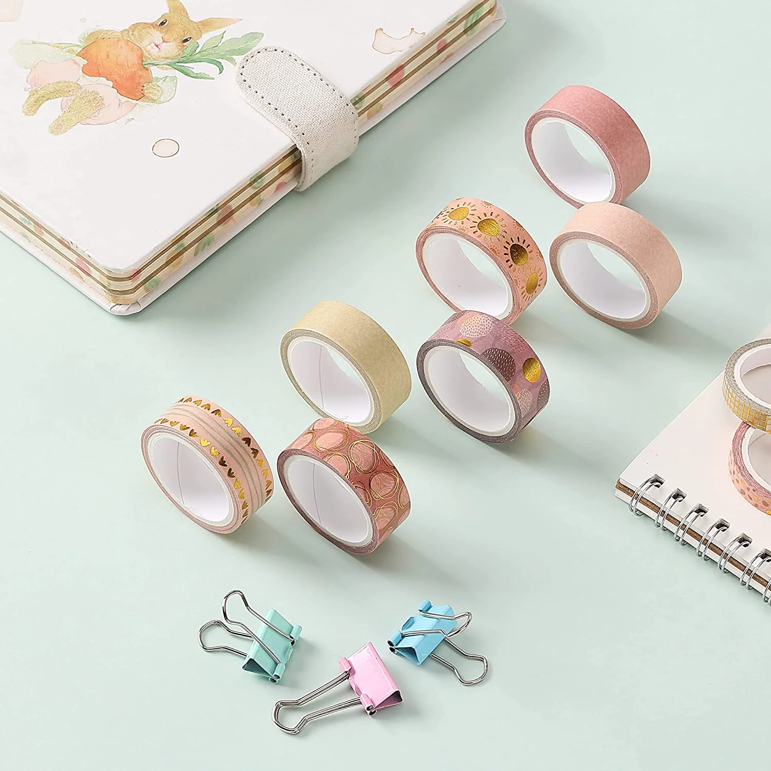 Washi Tape Set, 21 Roll, Boho Design, Decorative Tape, Washi Tapes, Cute Washi Tape, Cute Tape, Colored Tape, Scrapbook Tape, Washi Tape Cute, Washi Tape for Journaling, Craft Tape - Image 17